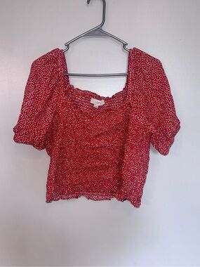 LOFT Babydoll Crop Top